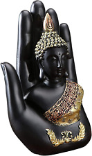Resin Palm Buddha Statu Buddha Sitting in Hand Statue Meditating Thai Buddha picture