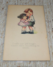Twelvetrees Boy Holding Girl I Calls My Gal Hinges c1922 Vintage Postcard Q32 picture