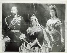 Press Photo Queen Alexandra, Queen Victoria and King Edward VII of England picture