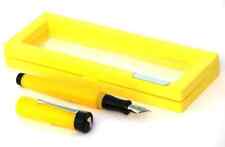Vazir Bright Yellow Acrylic Fountain Pen With Schmidt Converter Vintage Look New picture