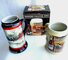 1990 Budweiser Holiday Steins: An American Tradition+Anheuser Bush Bottled Beers picture