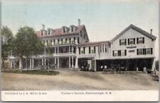 1912 Peterborough, New Hampshire Postcard TUCKER'S TAVERN Hotel / Street View picture