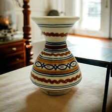 Signed Talavera Hand Painted Vase  Pottery Vintage picture