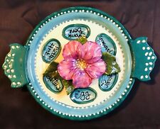 Decorative Ceramic Art Plate, Hand Sculpted And Painted The Rabbi’s Wife picture