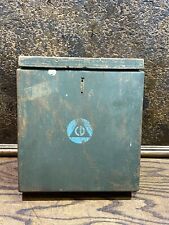Vintage 1950s Civil Defense CD Wood  First Aid Metal Box w Contents DISASTER KIT picture