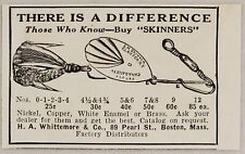 1928 Print Ad Skinners Fishing Lures HA Whittemore Boston,Massachusetts picture