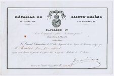 L*18-AUTOGRAPH-SAINT HELENA-NAPOLEON-LEBRUN-GUARD NATIONAL-ROUHIER-1821 picture