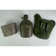 VINTAGE U.S. Army Canteen Plastic & LC2 Cover Military Unicor War, Stainless Cup picture