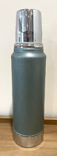 Vtg Aladdin Stanley Stainless Steel Thermos A-944C Green 1 Qt 32 OZ Complete picture