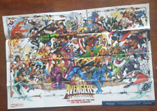 MARVEL AVENGERS NO SURRENDER LARGE SIZE DOUBLE SIDED TEAM POSTER NEW AND OLD picture