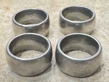 Wilton Armetale Pewter Rustic Napkin Rings. Four In Set. picture