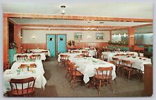 Lancaster Pennsylvania, Willows Lodge Motel Restaurant Dining Room, VTG Postcard picture