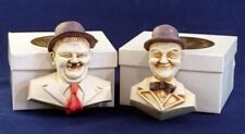 VERY RARE KEVIN FRANCIS LAUREL AND HARDY FACE PLAQUES DESIGNED BY NEIL EYRE picture