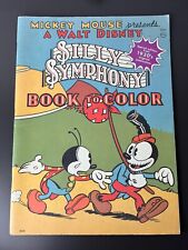 Vtg Mickey Mouse Presents A Walt Disney Silly Symphony Book To Color 1930's picture