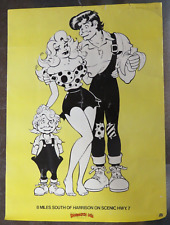 Vintage 1974 Li'l Abner Al Capp's Dogpatch Daisy Mae Poster 18x25 picture