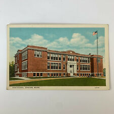 Postcard Maine Sanford ME High School 1930s Unposted White Border picture