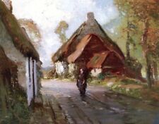 Oil painting Rysoord-Holland-Georges-Ames-Aldrich-oil-painting cottage landscape picture