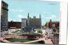 postcard Cleveland, Ohio - Public Square with Soldiers and Sailors Monument picture