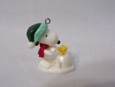 Hallmark 2014 PEANUTS Winter Fun With Snoopy & Woodstock #17  Miniature Ornament picture