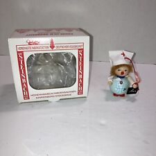 Steinbach Nurse Wood Ornament Hand Made Germany with Box and Tag - Medical picture