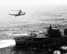 Navy Sikorsky SH-3A Sea King Helicopter USS Parsons 8x10 Vietnam War Photo 817 picture