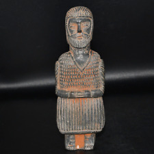 Rare Large Ancient Near Eastern Stone Idol Figurine of Nobleman Standing picture