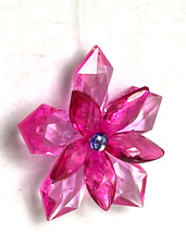Ganz Crystal Expressions Acrylic 2 Color Flower Ornament Dark & Light Pink 3