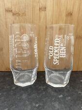 2x Old Speckled Hen Pale Ale One Pint (20oz) Glass Embossed Boxed picture