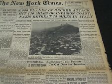 1944 MAY 21 NEW YORK TIMES - EISENHOWER TO GET DATA FOR INVASION - NT 4309 picture