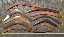 Antique hand-carved Aboriginal boomerang (Item #2) picture