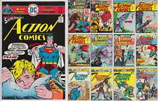 Action Comics Lot of 13, 1969-1976 Silver/Bronze Age DC Comics Fine +bags/boards picture