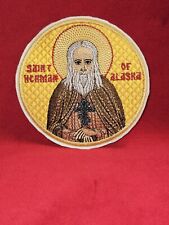 Embroidered St. Herman of Alaska Orthodox Pocket Icon 4 Inches picture