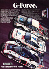 1987 General Fiero Pontiac Race - G-Force - Classic Advertisement Print Ad D71 picture