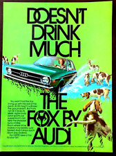 Audi Fox Original 1974 Vintage Print Ad picture