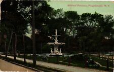 Vintage Postcard- 101907. SOLDIERS' FOUNTAIN, POUGHKEEPSIE, NY. Posted 1910 picture
