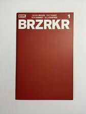 BRZRKR #1 (2021) 9.4 NM Boom Comics Red Blank Sketch Variant Cover Keanu Reeves picture