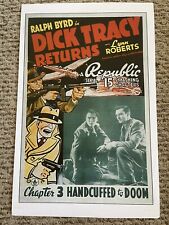 Ralph Byrd Dick Tracey Returns Poster 11 x 17 (159) picture