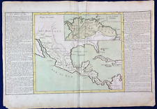 Antique 1787 Map California Texas New Mexico Colorado Unknown Country Vintage picture