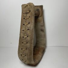 Vintage Suede Leather Wood Western Horse Stirrup Cowboy Collectible Decor 7.5”T picture