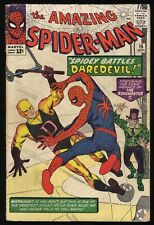 Amazing Spider-Man #16 GD/VG 3.0 Battles Daredevil Stan Lee Marvel 1964 picture