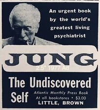 1977 AD PROMO Carl Jung The Undiscovered Self VINTAGE 2.5” Paper Ad Art Review picture