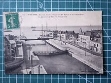 XH866 CPA circa 1920 entrance to the port of St Nazaire - locks picture