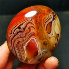 Top 122G Natural Polished Silk Banded Lace Agate Crystal Madagascar  R549 picture