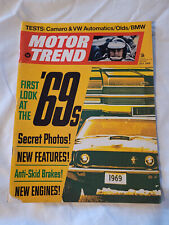 1968 July VTG MOTOR TREND Magazine Camaro & VW Automatics Olds BMW picture