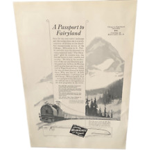 Vintage 1923 Chicago Milwaukee St Paul Passport To Fairyland Ad Advertisement picture