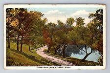 Adams MA- Massachusetts, General Greetings, Antique, Vintage c1925 Postcard picture
