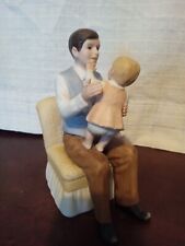 Vintage 1980's Homco Papa With Girl Figurine #1476 picture