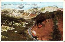 Pikes Peak Pilot Knob WB Postcard PM Cancel WOB Note Summit Official Stamp picture