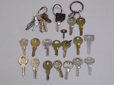Antique Key set LOT Short Vintage Old Lock Keys Various Keyrings Shorter+ Mixed picture