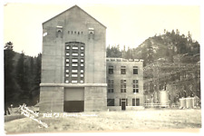 RPPC Postcard Fall River Mills Pit #3 Power House in California  B2 picture